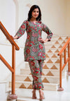 Floral Designer Printed Co-ord set For Women