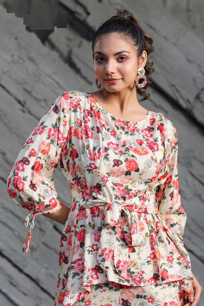 Floral Printed Co Ord Set For Women