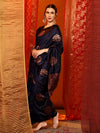 Exclusive Soft Silk Blue Saree