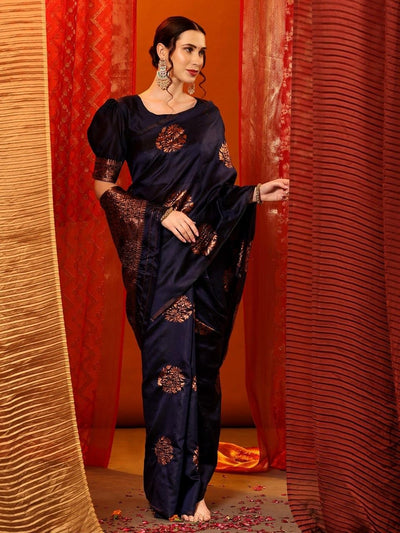 Exclusive Soft Silk Blue Saree