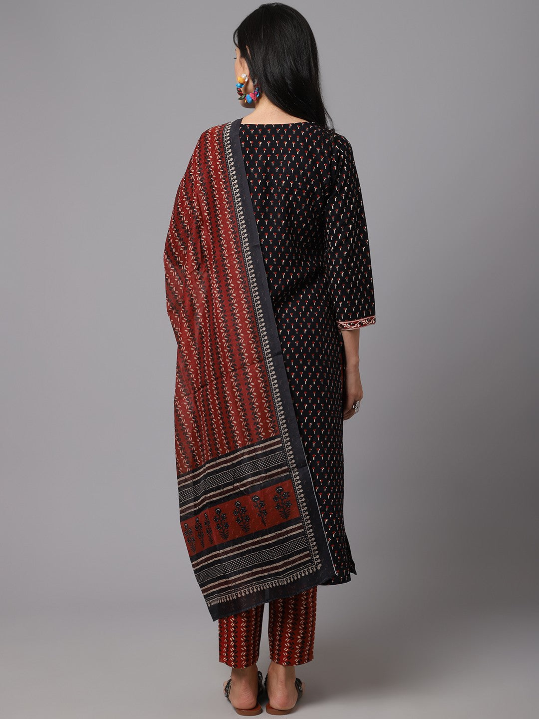 Women Printed Kurta and Pant Set with Dupatta